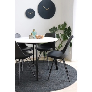 Scaun dining Oslo, Negru, 55x48x84 cm - Img 3