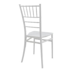 Scaun evenimente, Tiffany I, Alb, 38.5x46.5x87 cm - Img 4