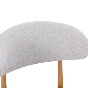 Scaun Folegio, Gri/Natural, 46x55x80 cm - Img 2