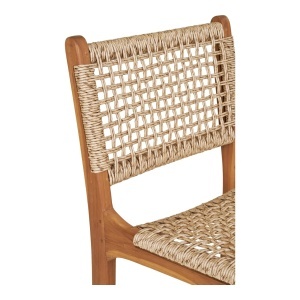 Scaun inalt pentru insula de bucatarie Derby, Natural, 50x45x94 cm - Img 3