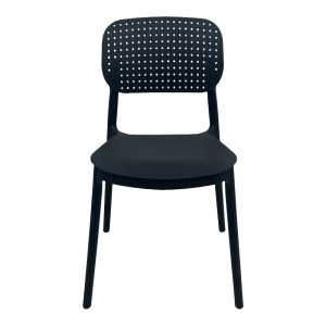 Scaun stivuibil, Regande, Pako, Negru 42x49.5x82 cm - Img 4