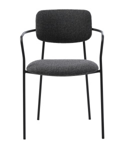 Scaun ZAMA, Gri inchis, 54x77x55 cm