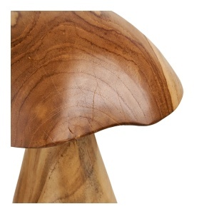 Set 2 piese Decoratiuni tip ciuperci Kodi, Natural, 35x35x35 cm