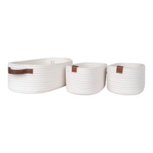 Set 3 piese Cosuri Jarana, Alb, 35x22x13 cm - Img 5