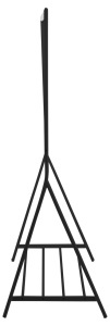 Suport umerase Brent, Negru, 165x117x59 cm - Img 4