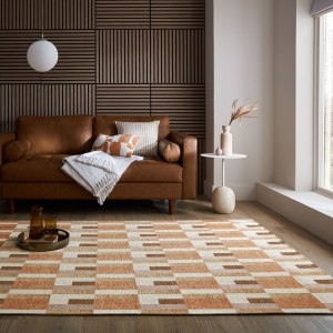 Szőnyeg, Flair Rugs, Manhattan, Riley Block Geo, natúr, 120x170 cm