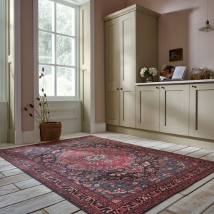 Szőnyeg, Flair Rugs Medallion Washable, piros, 190x290 cm