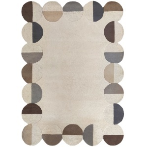 Szőnyeg, Flair Rugs Mia Scallop Frame, natúr, 120x170 cm