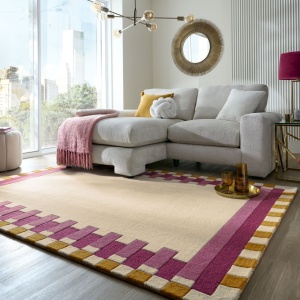 Szőnyeg kagylómintás, Flair Rugs, Lois, zöld Kai gyapjú, 200x290 cm