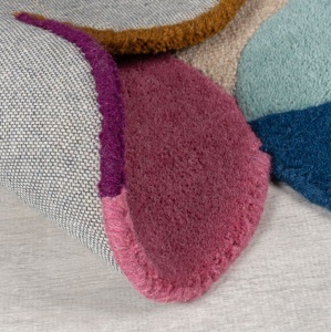 Szőnyeg Mia Textured Scallop, Flair Rugs, rózsaszín, lila, 200x290 cm - Img 4