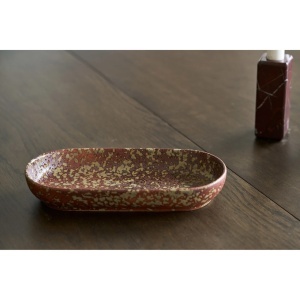 Tava decorativa, Maro inchis, 23.5x11x3.5 cm - Img 2