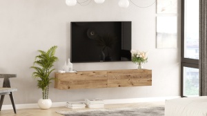TV-szekrény, FR8, Fenyő, 180x29,6x31,6 cm - Img 3