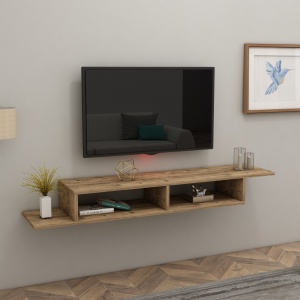 TV-szekrény, Muson, Fenyő, 120x29,6x18,2 cm