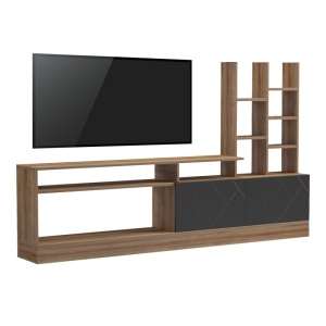 TV-szekrény, Seruno, Barna, 170x25x100 cm