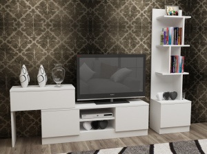 TV-szekrény, Team, Fehér - Img 3