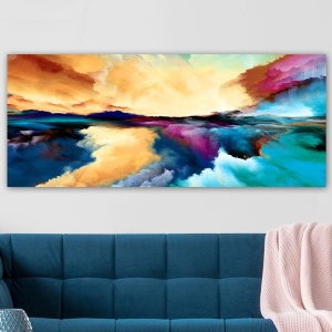 Vászonkép YTY1027048810, többszínű, 50x120 cm