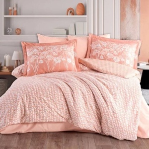 Ágyneműhuzat Velura Terracotta, pamut poplin