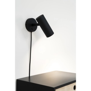 Aplica de perete Paris, Negru, 15x10x22 cm - Img 2
