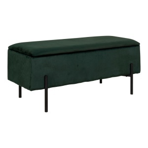 Banca cu spatiu de depozitare Watford, Verde, 36.5x95x43 cm - Img 3