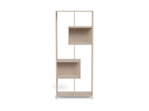Biblioteca Seaford V2, Gri, 185x77x35 cm - Img 10