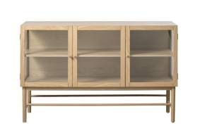 Bufet ELBA, Stejar deschis, 43x88x140 cm - Img 3