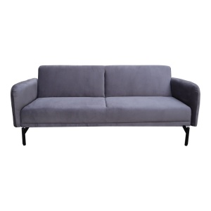 Canapea extensibila Veluto, Antracit, 85x197x83 cm - Img 5