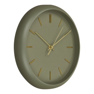 Ceas de perete Rossano, Verde inchis, 4x30x30 cm - Img 3