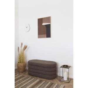 Ceas de perete Vienna, Alb pal, 3.5x28x33 cm - Img 2