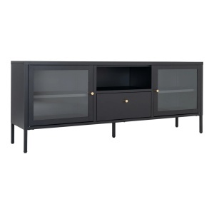 Comoda TV Dalby, Negru, 35x150x60 cm - Img 4