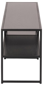 Comoda TV Seaford, Negru, 46x120x33 cm - Img 5