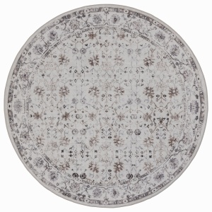 Covor Rotund INKA V2 Crem 160x160 cm - Img 2