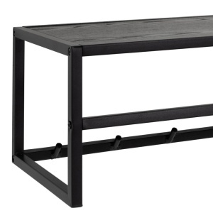 Cuier Seaford V1, Negru, 22x77x28 cm - Img 4