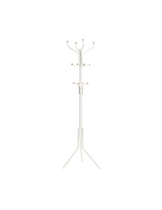 Fa formájú fogas, Songmics, RCR19W, fém, fehér, 44 x 182 cm