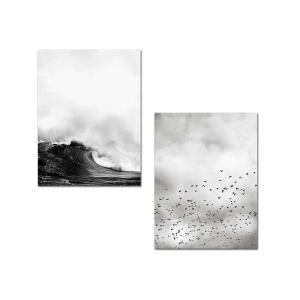 Festmény, 2 darabos, Anthropia, sokszínű, 30x40 cm - Img 2