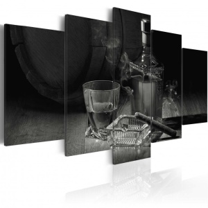 Festmény Gentlemen's Evening III, 100x50 cm