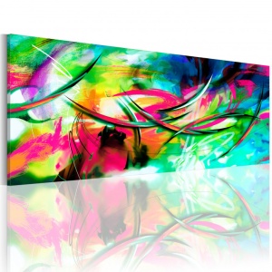 Festmény Madness of color, 120x40 cm