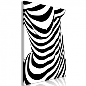 Festmény Zebra Woman (1 részes) Függőleges, 60x90 cm