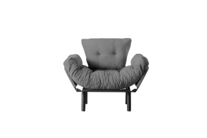 Fotel, Nitta, szürke, 135x70x45 cm - Img 3