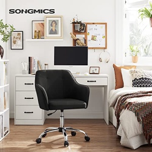 Irodai szék Songmics, fekete, 65x69x(83-93) cm
