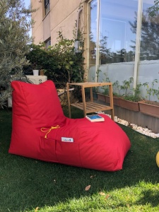 Kerti babzsákfotel, Daybed, piros