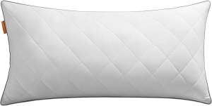 Kétoldalas nyári-téli párna, Songmics, fehér, 100% poliészter, 80x40x10 cm