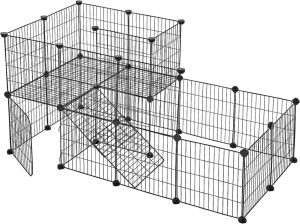 Kisállat játszótér Songmics, LPI06H, fekete, 143 x 73 x 71 cm