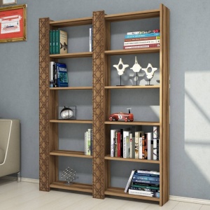 Könyvespolc, City 2, Walnut, dió