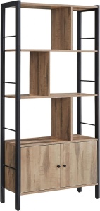 Könyvespolc, Vasagle, karamell, 154.5x74x30 cm - Img 2