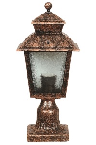 Kültéri fali lámpa, 68213, barna, 38x18 cm
