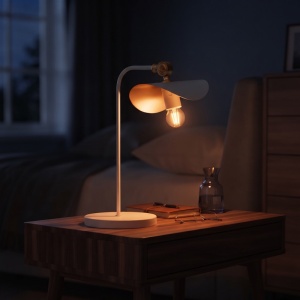 Lampa de masa Curve, Alb, 30x30x25 cm - Img 2