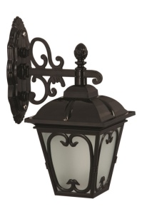 Lámpás stílusú fali lámpa, BAP-68181-BSY-M2, fekete
