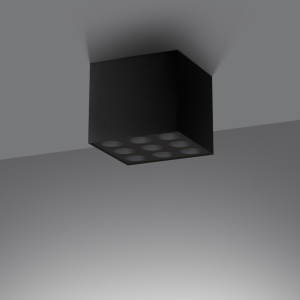LED-es csillár, Ozzy, 4000K, fekete, 9.5x9.5x8.3 cm - Img 3