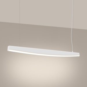 LED-es függőlámpa 3000K, Jorun 120, fehér, 120x3x210 cm - Img 3