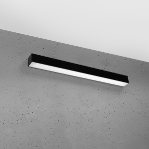 LED fali lámpa, Pinne, 3000K, fekete, 67x6x6 cm - Img 2